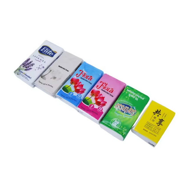 Базовая ультрамягкая карманная упаковка из натуральной древесной массы, салфетки для лица, бумажные носовые платки для путешествий