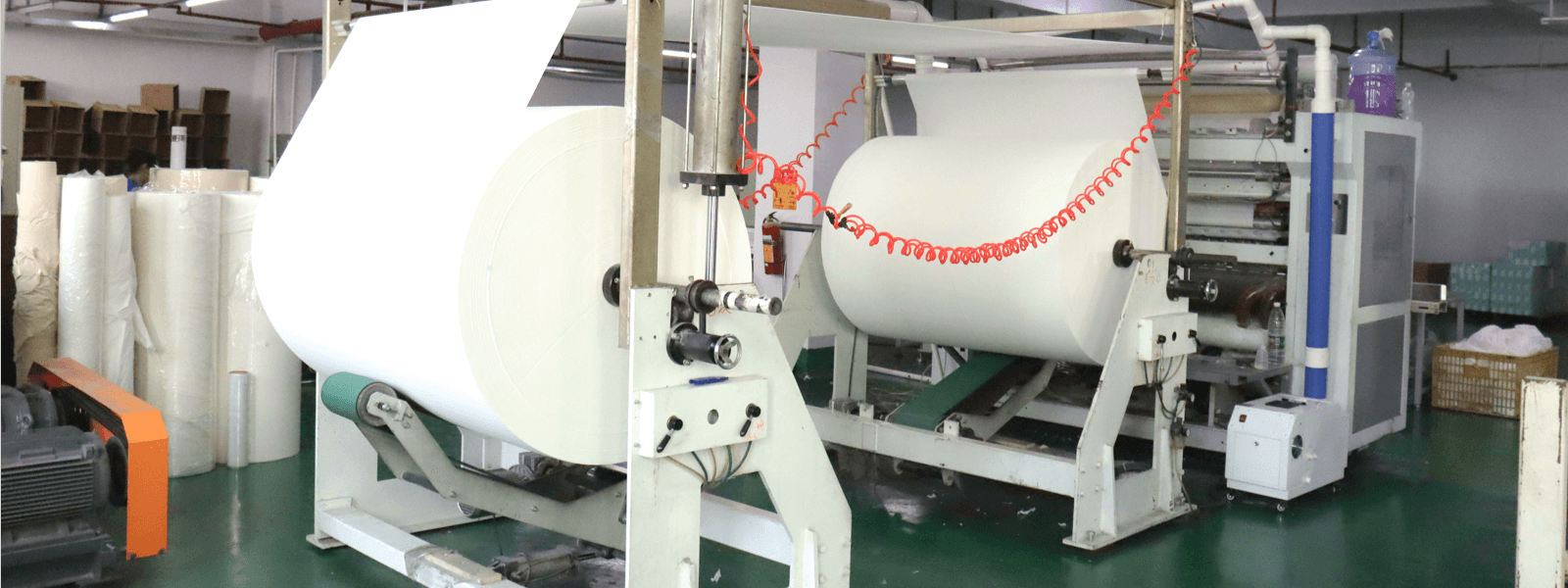 Линия по производству оборудования для перемотки туалетной бумаги